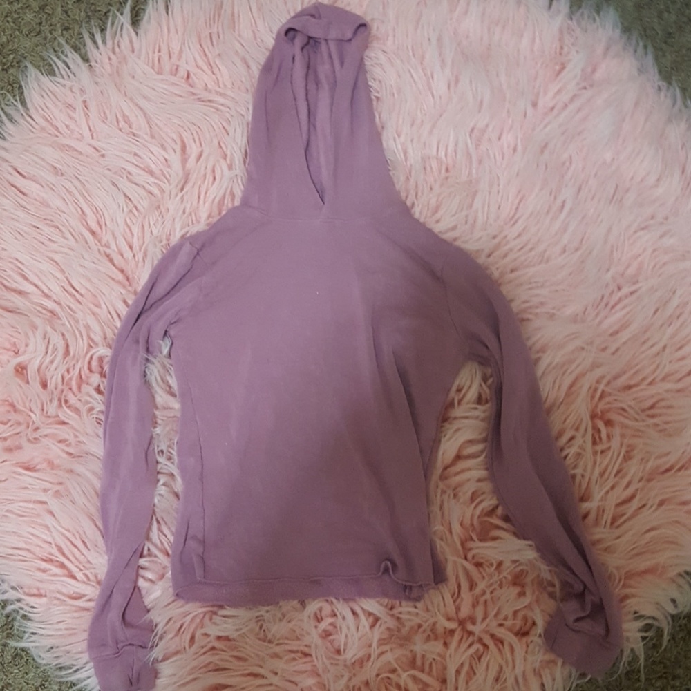 Purple long sleeve hoodie